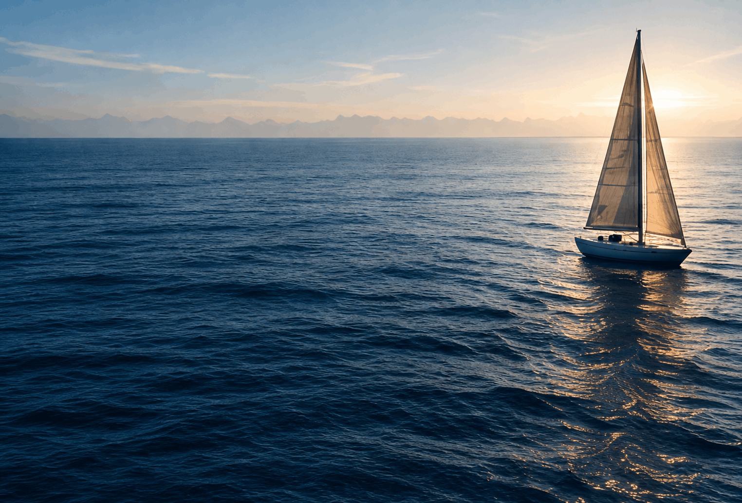 Open ocean horizon
